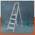 Bathla Advance Carbon – 5 Step Foldable Aluminium Ladder for Home with Scratch Resistant Smart Platform and Sure-Hinge Technology (Orange)