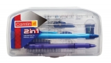 Camlin 2 in 1 Geometry and Pencil Box Set (Blue) Geometry Box (White)