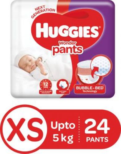 Huggies Wonder Pants Diaper – XS  (24 Pieces)