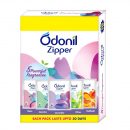 Odonil Bathroom Air Freshener Zipper Mix – 50g (10gx5) | Assorted Pack | Instant & Long Lasting Fragrance | Lasts upto 30 days | Germ Protection | Air Freshener for Bathroom, Toilet, Home & Office