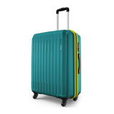 Safari Genius Alley 66cm Medium Size Check-in Trolley Bag Hard Case Polypropylene, 4 Wheels, 360 Degree Wheeling Luggage, Travel Bag, Suitcase for Travel, Trolley Bags for Travel, Teal Green