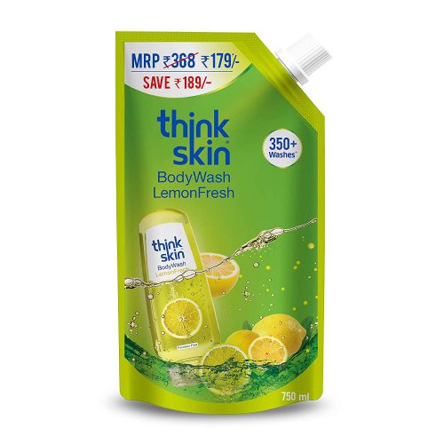 Think Skin Body Wash Lemon Fresh, Refill Pack, 750 ml Lootkaro